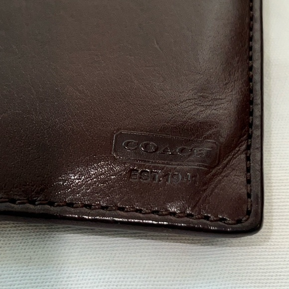 Vintage Men's Coach Bifold Leather Wallet - Picture 2 of 7